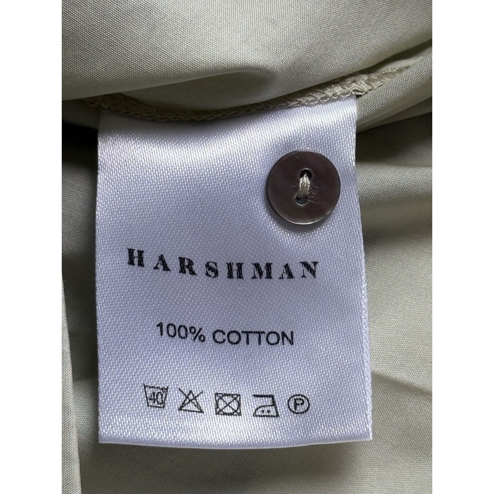 Harshman Mint Juliette Ruffled Cotton Blouse Crewneck Short Sleeve Size XS - Picture 13 of 14